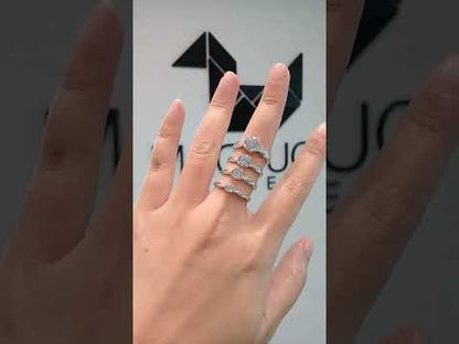 2.00 Cts Cubic Zirconia / Sterling Silver 925 Ring / Rhodium plated Nickel-Free / MadDuckJewels RG1570