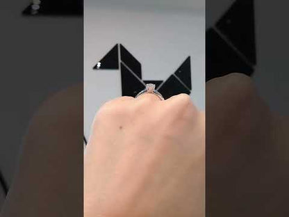 0.50 Carat SOLITAIRE Cubic Zirconia / Sterling Silver 925 Ring / Rhodium plated Nickel-Free / MadDuckJewels RG1544