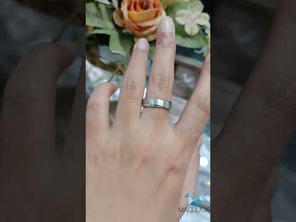 Sterling Silver 925 Ring / Rhodium plated Nickel-Free / MadDuckJewels RG1728WGR