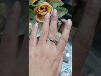 Sterling Silver 925 Ring / 6.0 mm. Comfort fit / Wedding band / Rhodium plated Nickel-Free / MadDuckJewels RG1405