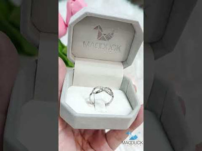 Infinity Ring, Eternity Ring, Twist Ring, Simple Ring, Eternity Band, Gift for Her, Sterling silver RG1303