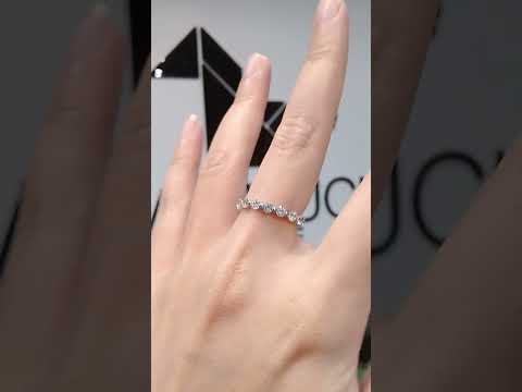 Madduckjewels แหวนเงินแท้ เพชร CZ ชุบโรเดียม RG1638