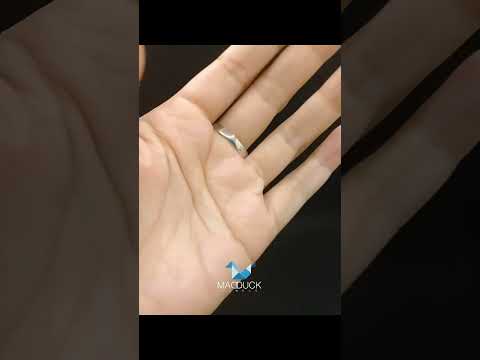 Madduckjewels แหวนเงินแท้ เพชร CZ ชุบโรเดียม RG1625