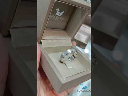 Sterling Silver 925 Ring / Rhodium plated Nickel-Free / MadDuckJewels RG1718WGR