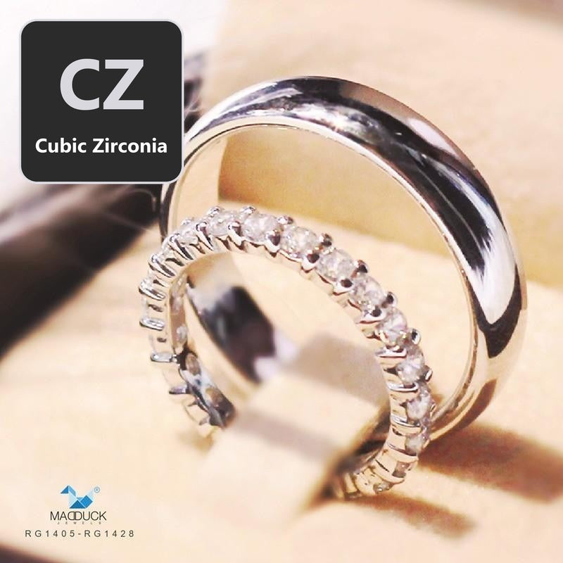 Couple ring set – CZ in 925 silver by Madduck Jewels
