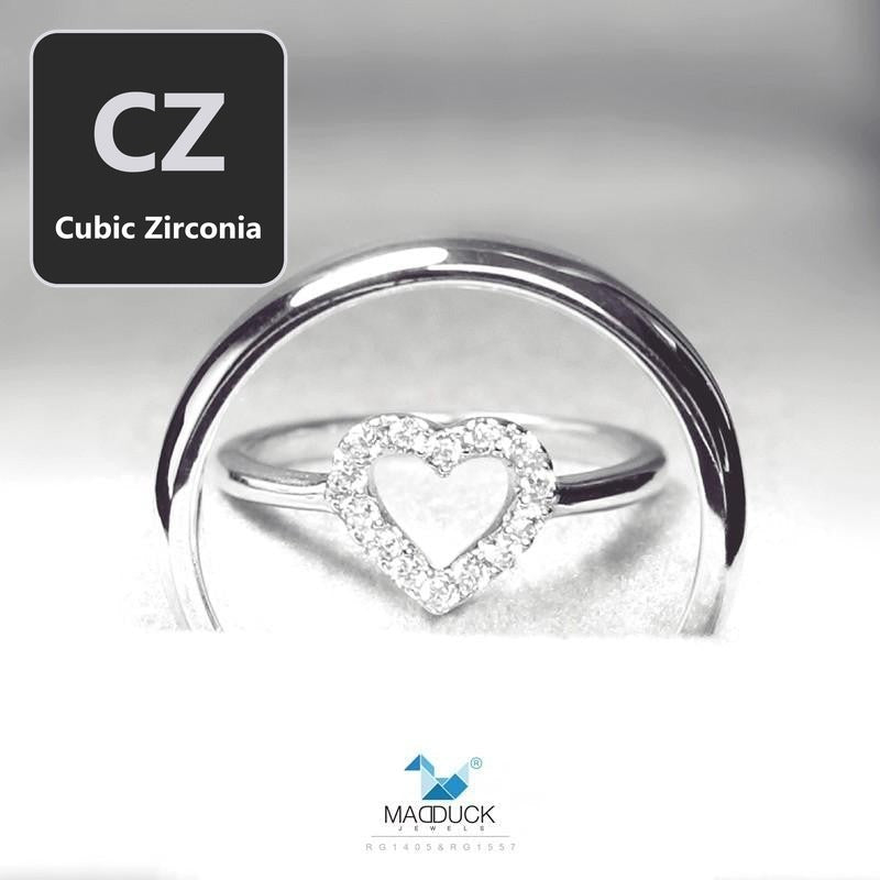 Couple ring set – CZ in 925 silver by Madduck Jewels