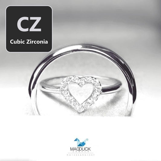 Couple ring set – CZ in 925 silver by Madduck Jewels