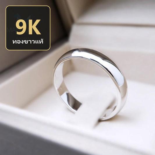 Unisex / male / female ring – CZ in 9K white gold by Madduck Jewels
