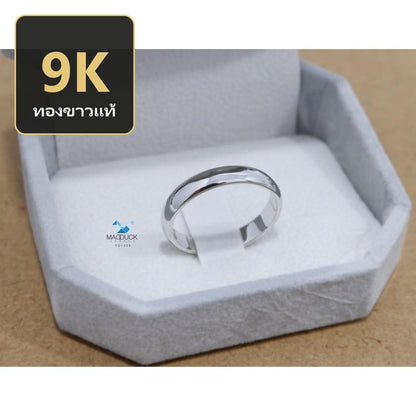 Unisex / male / female ring – CZ in 9K white gold by Madduck Jewels