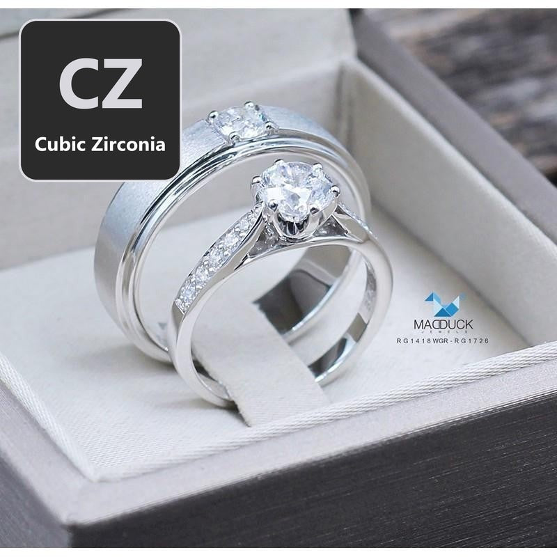 Couple ring set – CZ in 925 silver by Madduck Jewels