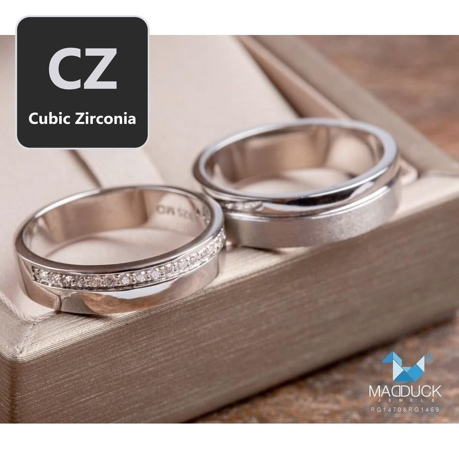 Couple ring set – CZ in 925 silver by Madduck Jewels
