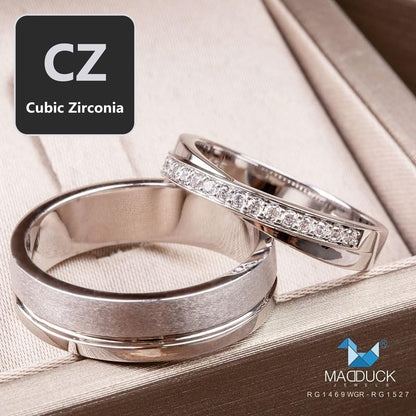 Couple ring set – CZ in 925 silver by Madduck Jewels