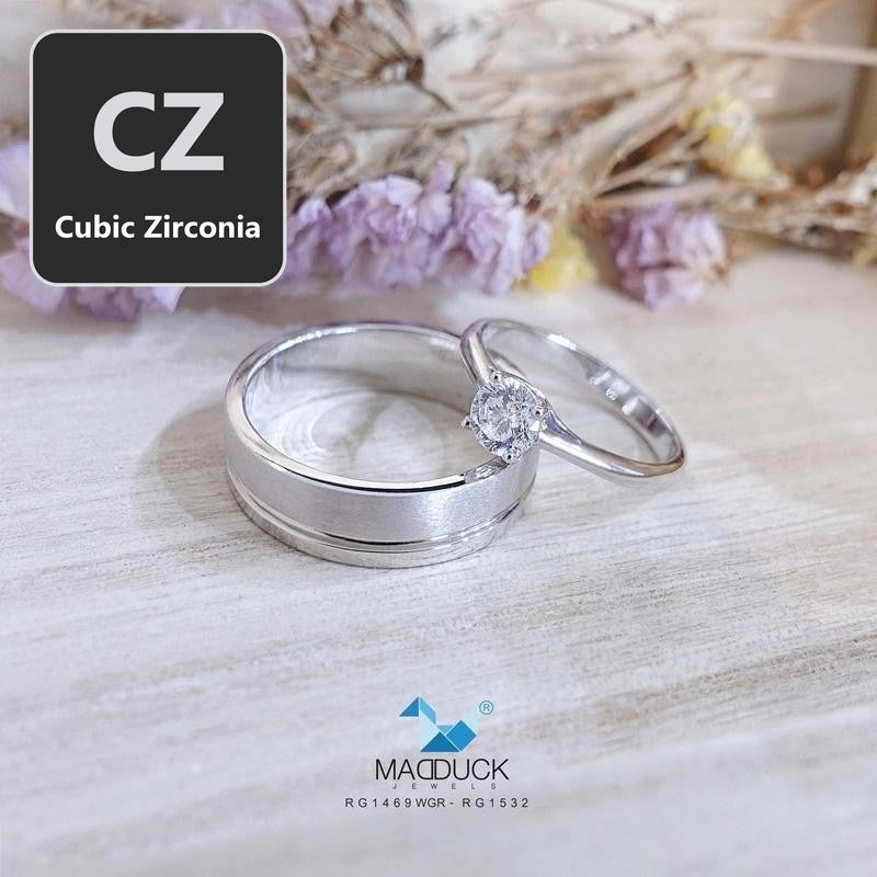 Couple ring set – CZ in 925 silver by Madduck Jewels