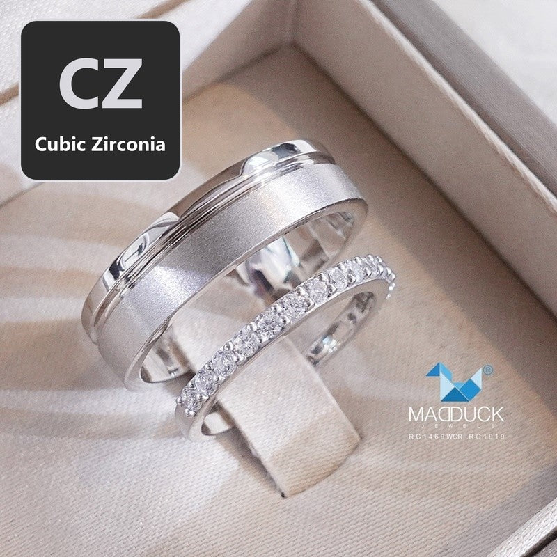 Couple ring set – CZ in 925 silver by Madduck Jewels