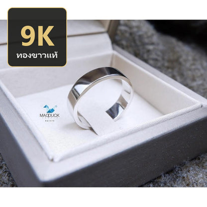 Unisex / male / female ring – CZ in 9K white gold by Madduck Jewels
