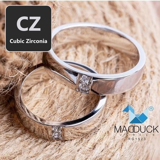 Couple ring set – CZ in 925 silver by Madduck Jewels