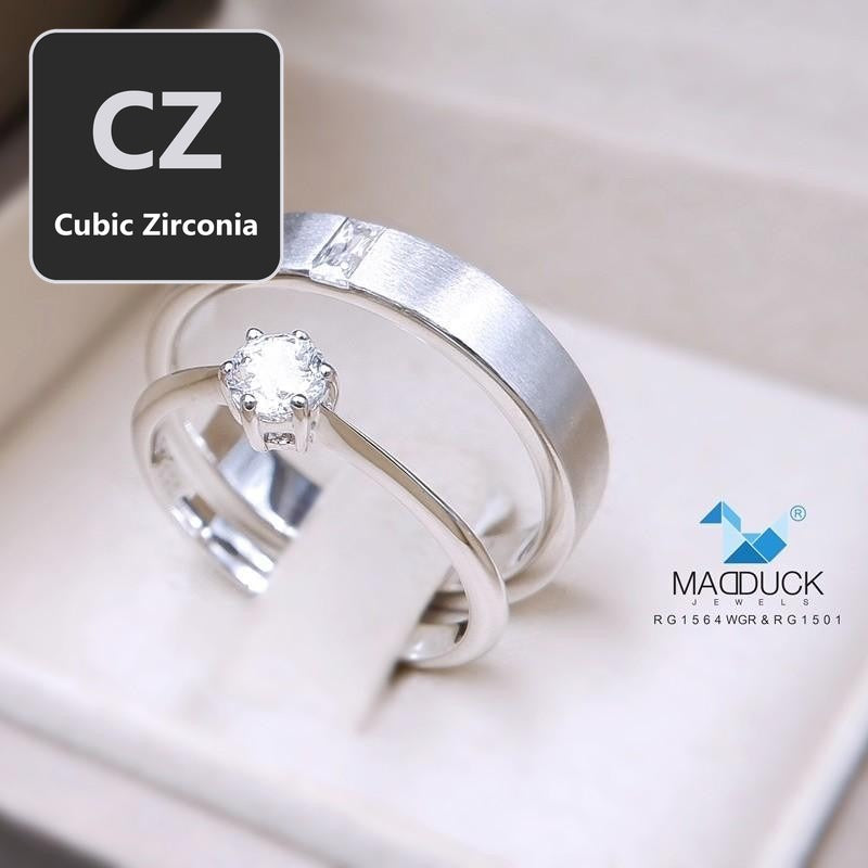 Couple ring set – CZ in 925 silver by Madduck Jewels