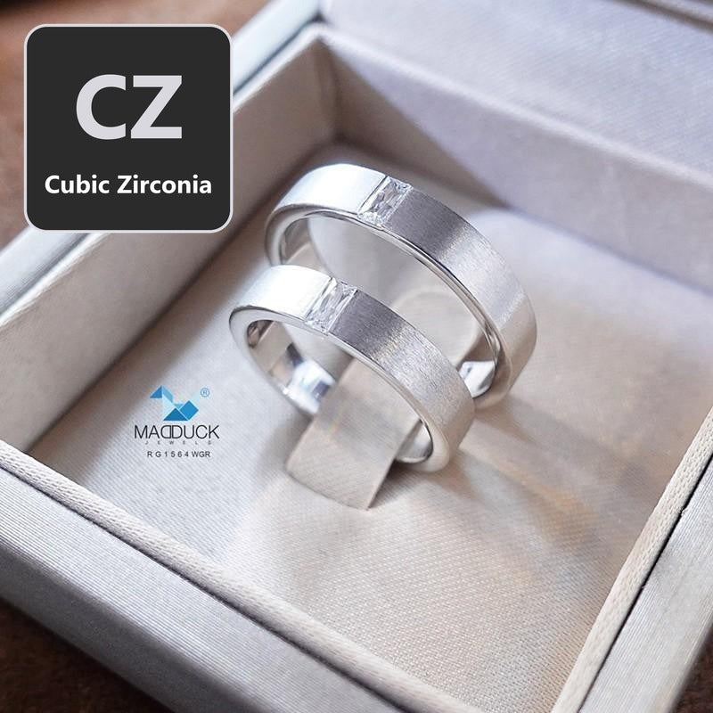 Couple ring set – CZ in 925 silver by Madduck Jewels