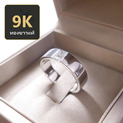 Men's ring – CZ in 9K white gold by Madduck Jewels