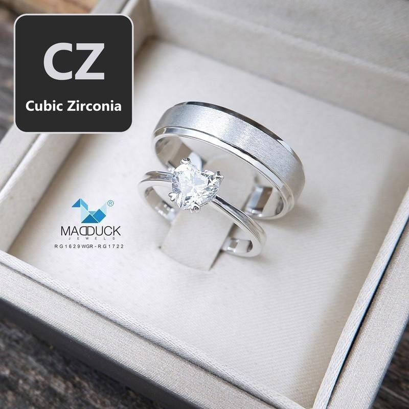 Couple ring set – CZ in 925 silver by Madduck Jewels