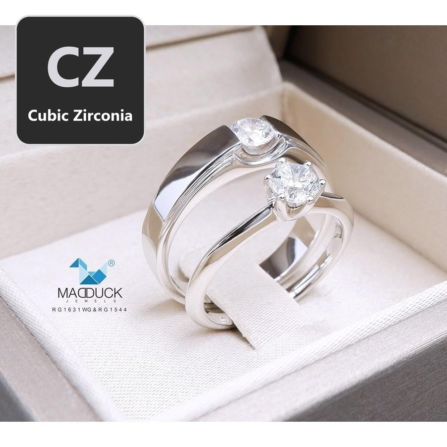 Couple ring set – CZ in 925 silver by Madduck Jewels