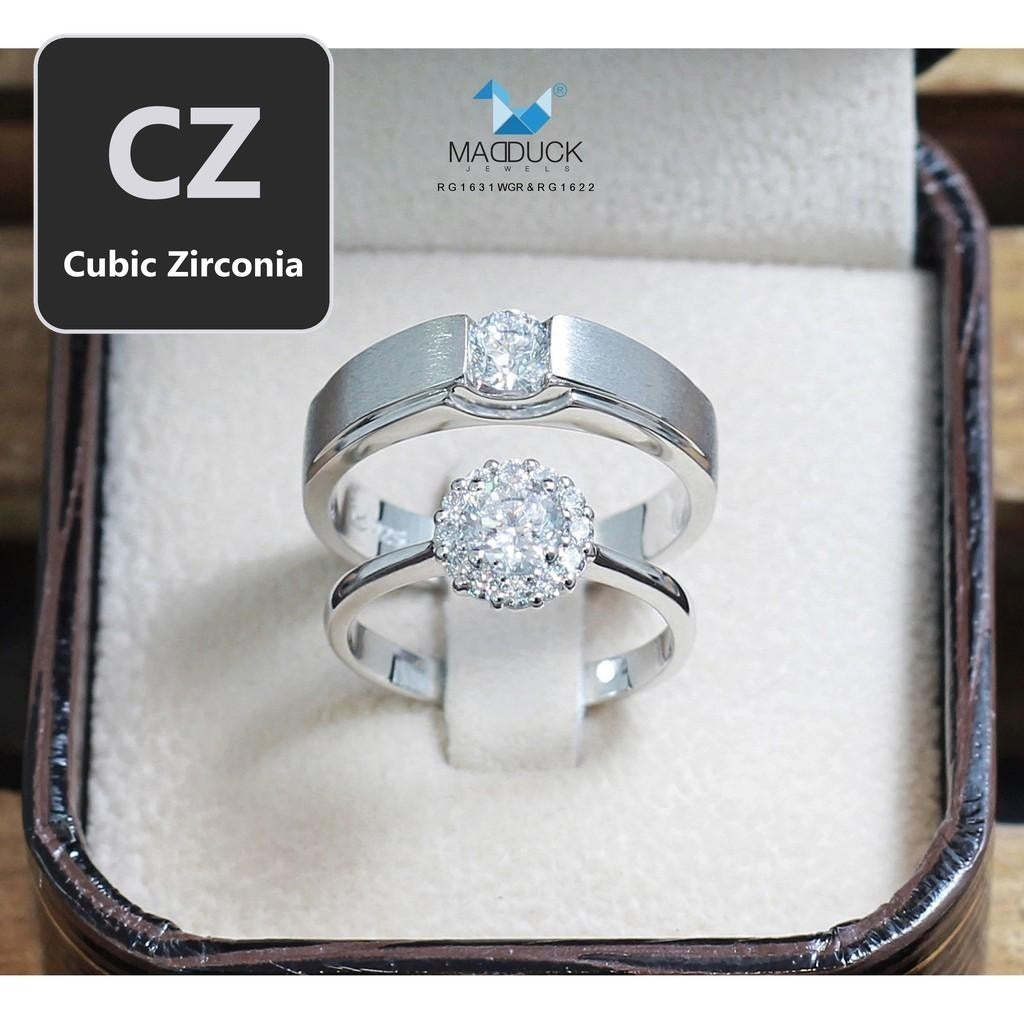 Couple ring set – CZ in 925 silver by Madduck Jewels