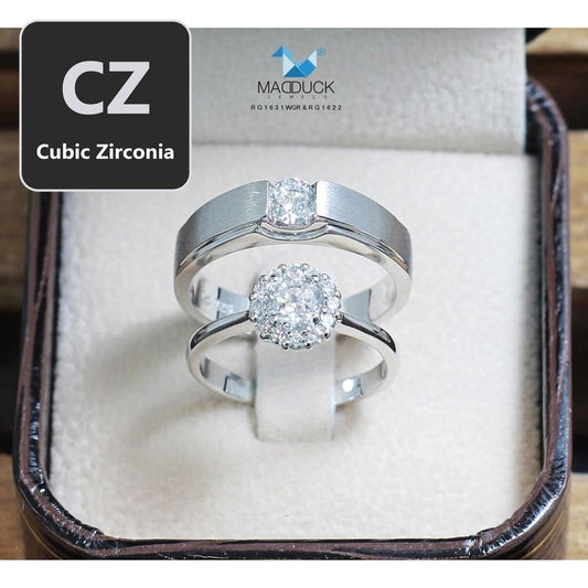 Couple ring set – CZ in 925 silver by Madduck Jewels