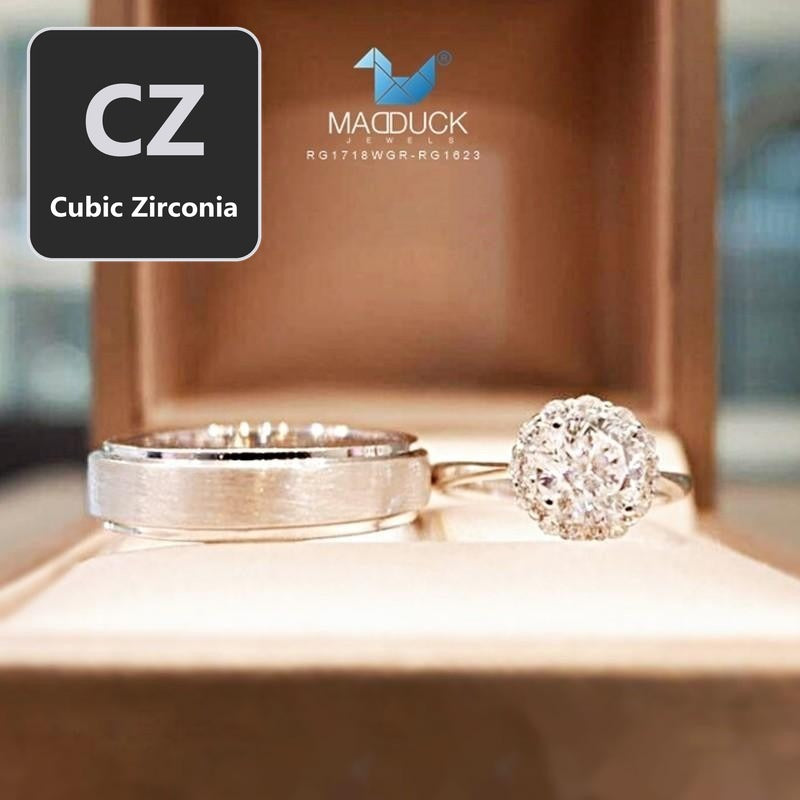 Couple ring set – CZ in 925 silver by Madduck Jewels