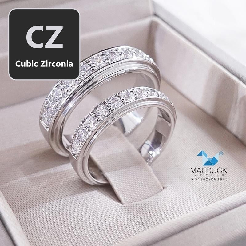 Couple ring set – CZ in 925 silver by Madduck Jewels