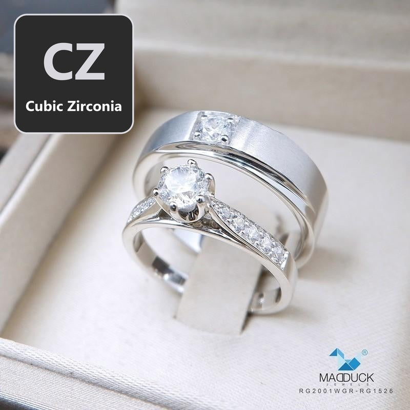 Couple ring set – CZ in 925 silver by Madduck Jewels