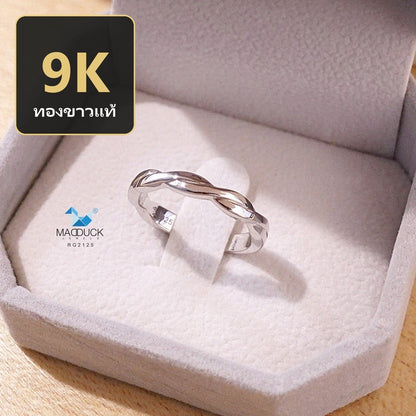 Women's ring – CZ in 9K white gold by Madduck Jewels