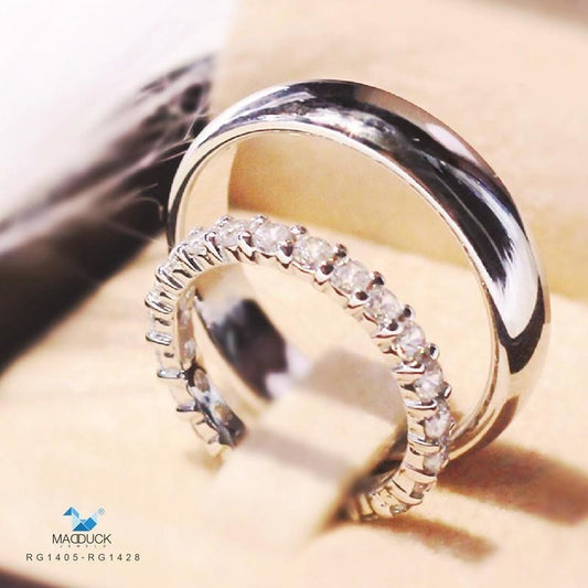Couple ring set – CZ in 925 silver by Madduck Jewels
