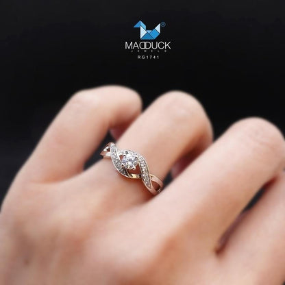 Women's ring – CZ in 925 silver by Madduck Jewels