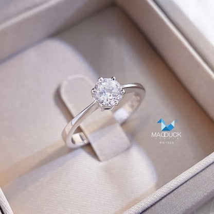 Couple ring set – CZ in 925 silver by Madduck Jewels