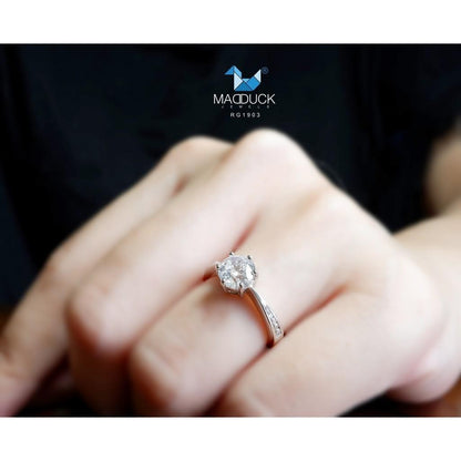 Couple ring set – CZ in 925 silver by Madduck Jewels