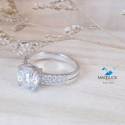 Women's ring – CZ in 925 silver by Madduck Jewels