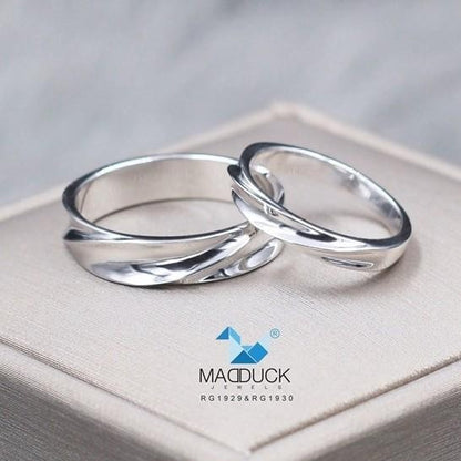 Couple ring set – CZ in 925 silver by Madduck Jewels