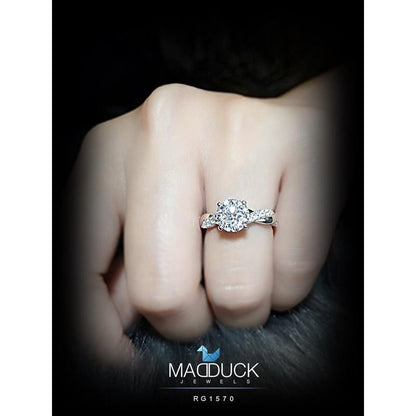 Couple ring set – CZ in 925 silver by Madduck Jewels