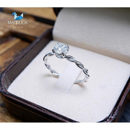 Couple ring set – CZ in 925 silver by Madduck Jewels