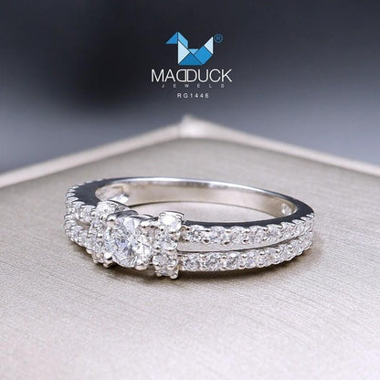 Women's ring – CZ in 925 silver by Madduck Jewels