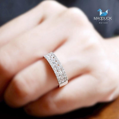 Women's ring – CZ in 925 silver by Madduck Jewels