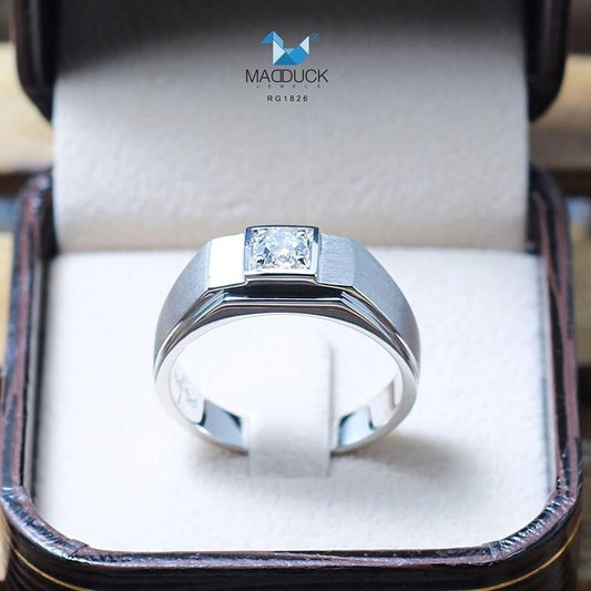 Men's ring – CZ in 925 silver by Madduck Jewels