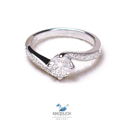 Couple ring set – CZ in 925 silver by Madduck Jewels