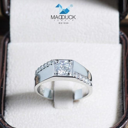 Couple ring set – CZ in 925 silver by Madduck Jewels