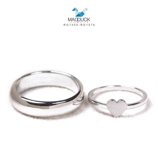 Couple ring set – CZ in 925 silver by Madduck Jewels