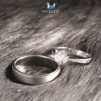 Couple ring set – CZ in 925 silver by Madduck Jewels