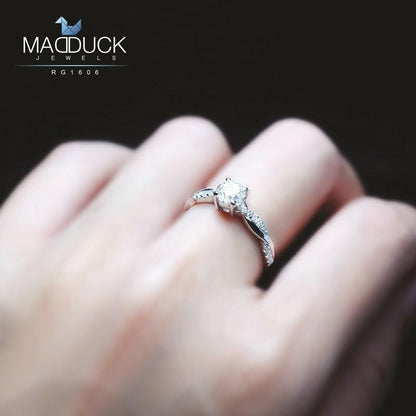 Couple ring set – CZ in 925 silver by Madduck Jewels