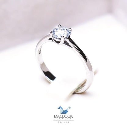 Couple ring set – CZ in 925 silver by Madduck Jewels