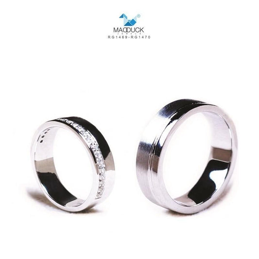 Couple ring set – CZ in 925 silver by Madduck Jewels