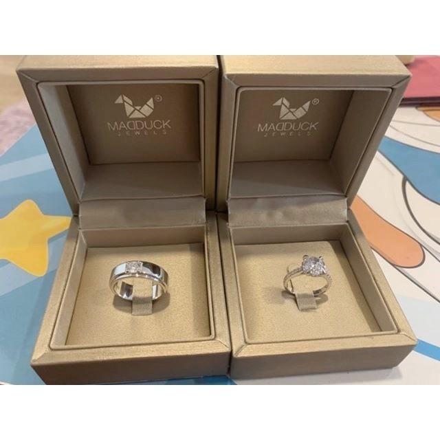 Couple ring set – CZ in 925 silver by Madduck Jewels